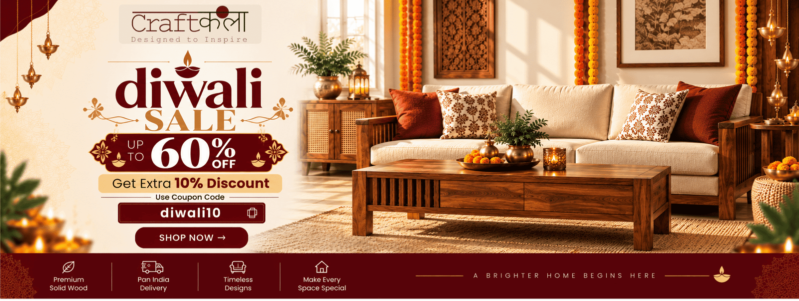Wooden Furniture Diwali Sale
