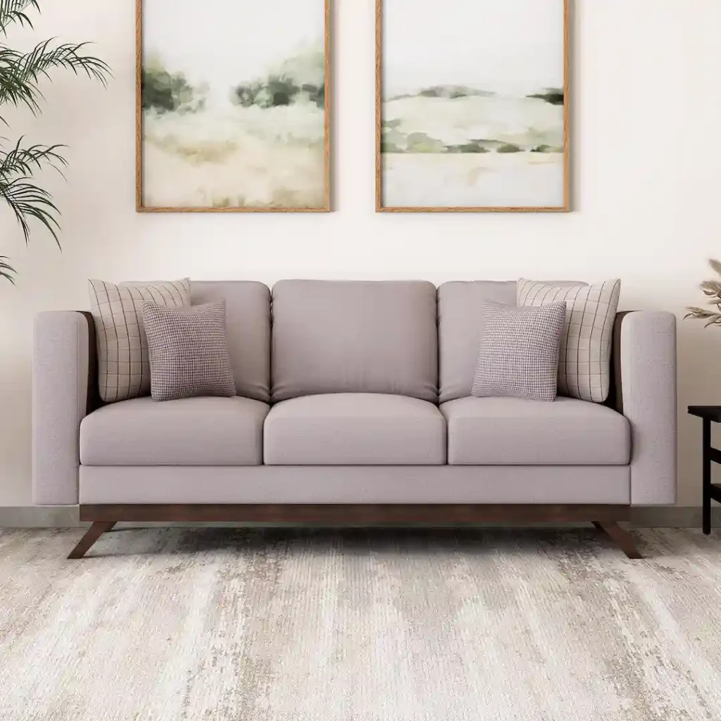 3 Seater Wooden Sofa