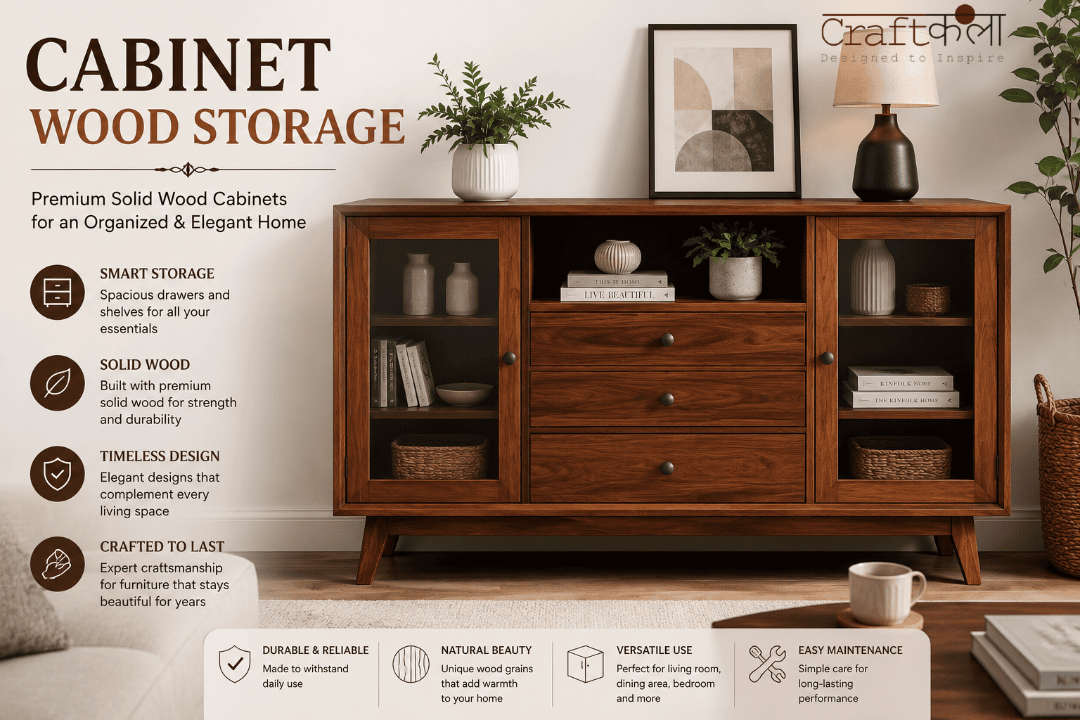 cabinet wood storage