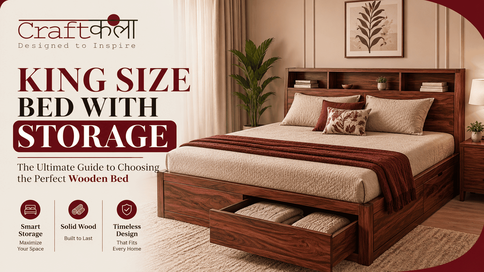 King Size Bed with Storage