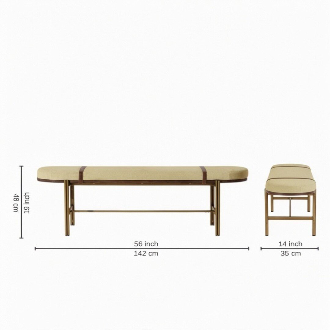 Regent-Strap-Bench-With-Metal-Legs-CK230_2