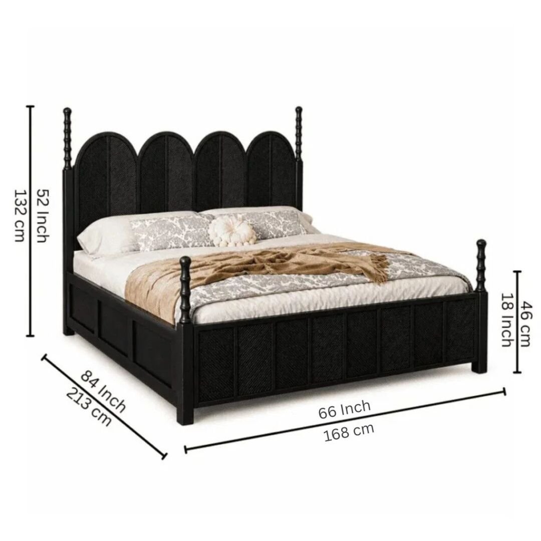 Quorin Solid Wood Queen Size Bed CK011153-1